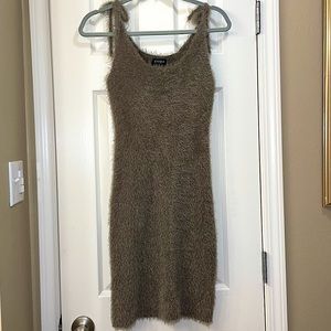 Taupe Fuzzy STORIA dress Never worn - like new!